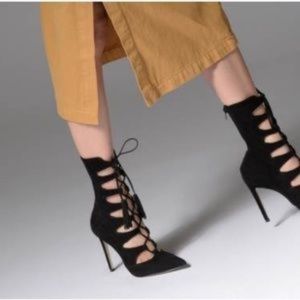 Steve Madden piper heels lace up booties